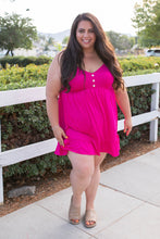 Load image into Gallery viewer, Krista Tunic Dress in Fuchsia
