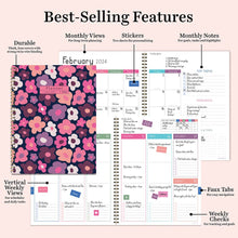 Load image into Gallery viewer, TF Publishing - Paper Goods - 2024 All the Flowers Large Weekly Monthly Planner
