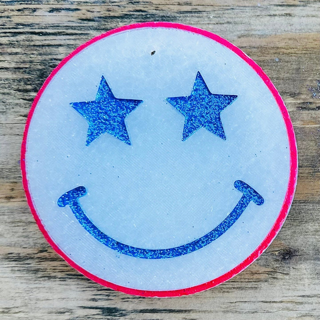 Car Freshie | Americana Star Smiley