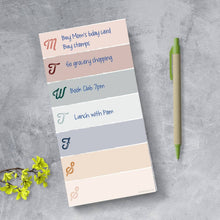 Load image into Gallery viewer, TF Publishing - Paper Goods - Weekly Color Block Boho Magnet List Pad
