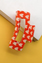 Load image into Gallery viewer, Valentine’s Gift Rectangle Hair Claw Clips
