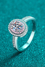 Load image into Gallery viewer, 1 Carat Moissanite 925 Sterling Silver Halo Ring
