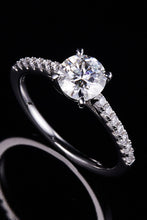 Load image into Gallery viewer, 1 Carat Moissanite 925 Sterling Silver Side Stone Ring
