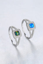 Load image into Gallery viewer, Opal 925 Sterling Silver Split Shank Ring
