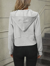 Load image into Gallery viewer, Zip-Up Raglan Sleeve Hoodie with Pocket
