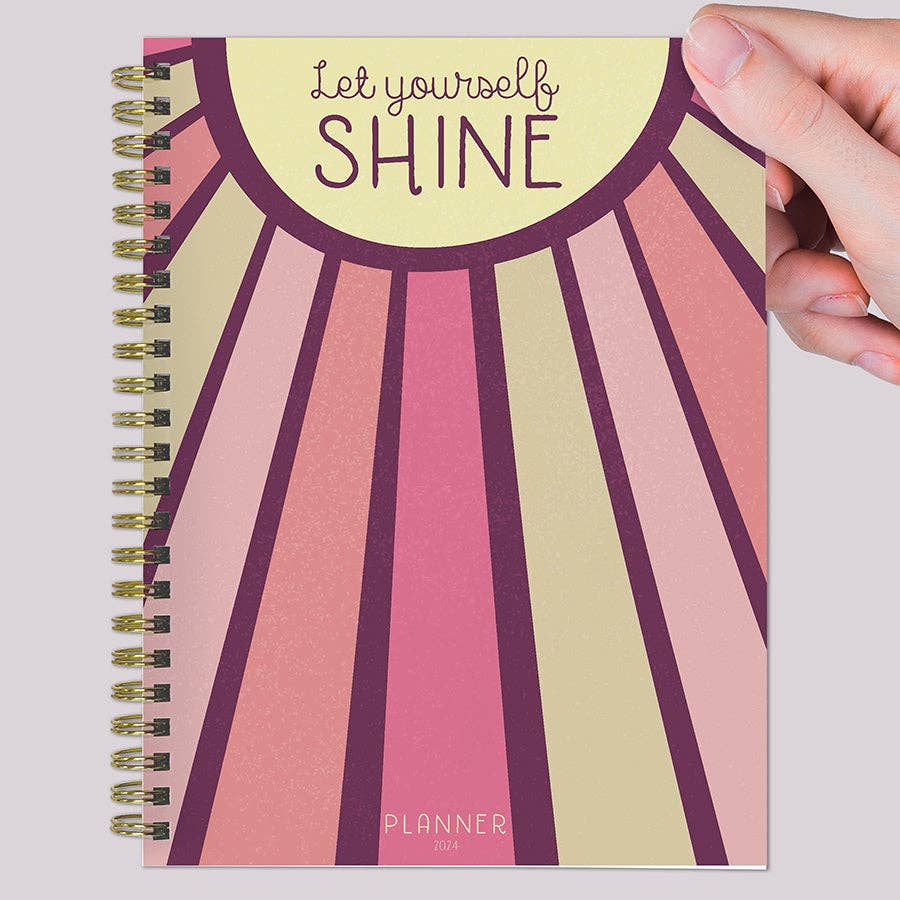 TF Publishing - Paper Goods - 2024 Let Yourself Shine Medium Weekly Monthly Planner