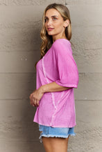 Load image into Gallery viewer, Zenana Laid Back Washed Boat Neck Top
