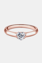 Load image into Gallery viewer, Moissanite 925 Sterling Silver Heart Solitaire Ring
