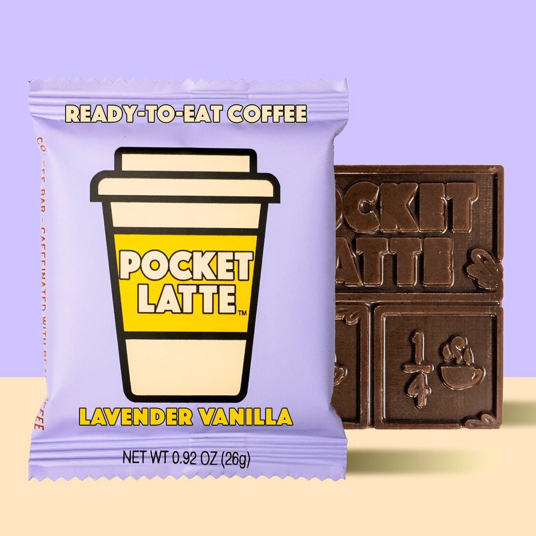 Pocket Latte - Lavender Vanilla - Coffee Chocolate Bar