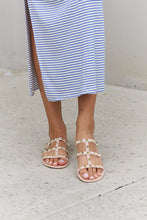 Load image into Gallery viewer, Forever Link Studded Cage Strap Slide Jelly Sandal
