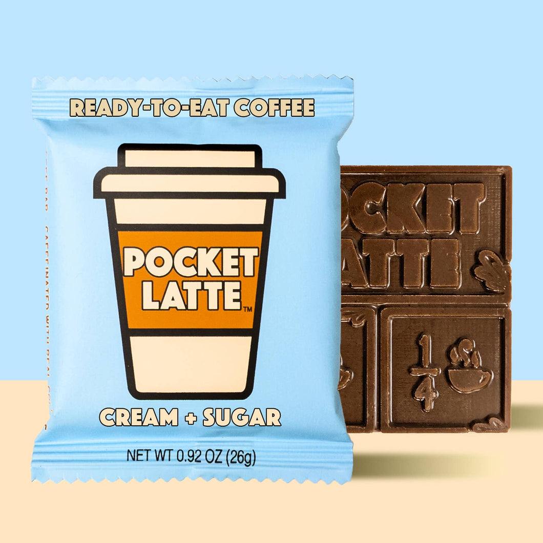 Pocket Latte - Cream & Sugar - Coffee Chocolate Bar