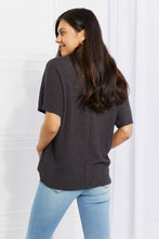 Load image into Gallery viewer, Zenana Full Size Spring It On Keyhole Jacquard Sweater in Gray
