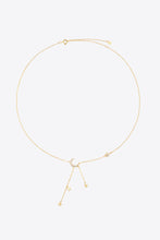 Load image into Gallery viewer, Inlaid Zircon Star and Moon Necklace
