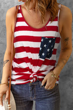Load image into Gallery viewer, Star and Stripe Scoop Neck Tank
