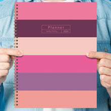 Load image into Gallery viewer, TF Publishing - Paper Goods - 2024 Pink Plum Blush &amp; Petal Large Weekly Monthly Planner
