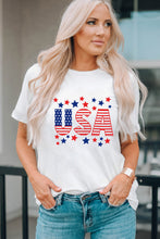 Load image into Gallery viewer, USA Star and Stripe Graphic Tee
