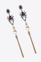 Load image into Gallery viewer, 18K Gold-Plated Spider Drop Earrings

