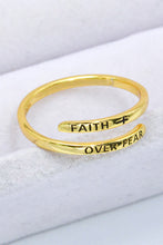 Load image into Gallery viewer, FAITH OVER FEAR Bypass Ring
