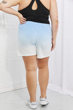 Load image into Gallery viewer, Zenana In The Zone Full Size Dip Dye High Waisted Shorts in Blue
