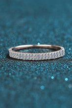 Load image into Gallery viewer, Moissanite 925 Sterling Silver Half-Eternity Ring
