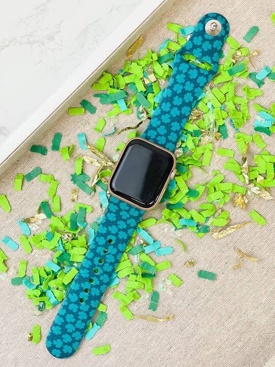 Prep Obsessed Wholesale - Clover Printed Silicone Smart Watch Band