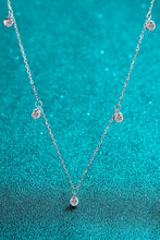 Load image into Gallery viewer, Moissanite Rhodium-Plated Necklace

