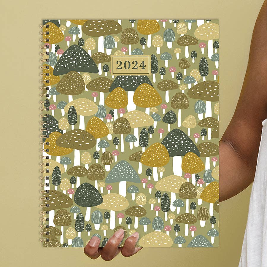 TF Publishing - Paper Goods - 2024 Fungi Large Weekly Monthly Planner