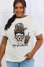 Load image into Gallery viewer, Simply Love Full Size MAYBE COFFEE IS ADDICTED TO ME Graphic Cotton Tee
