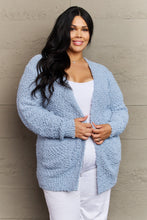 Load image into Gallery viewer, Zenana Falling For You Full Size Open Front Popcorn Cardigan
