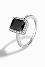 Load image into Gallery viewer, Platinum-Plated Agate Ring
