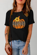 Load image into Gallery viewer, Floral Pumpkin Graphic Tee
