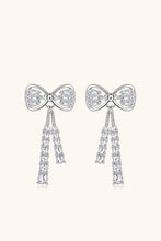 Load image into Gallery viewer, 1.12 Carat Moissanite 925 Sterling Silver Bow Earrings
