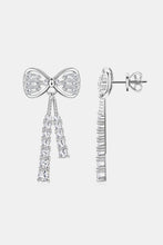 Load image into Gallery viewer, 1.12 Carat Moissanite 925 Sterling Silver Bow Earrings
