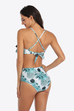 Load image into Gallery viewer, Tropical Print Ruffled Two-Piece Swimsuit

