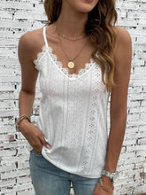Load image into Gallery viewer, Eyelet Lace Trim Cami
